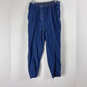 Women's Elastic Pull On Denim Pants